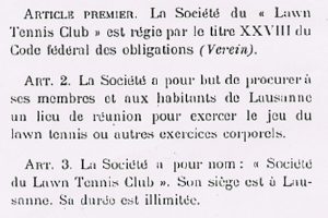 Statuts 1898 Statuts 1898